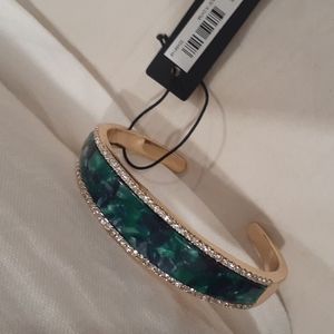 Ann Taylor TORTOISED PRINT CUFF BRACELET FLECKED IN RICH COLOR, OUR GLOSSY